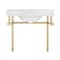Anzzi 34.5 in. Console Sink in Brushed Gold with Carrara White Counter Top CS-FGC004-BG - alternate 6